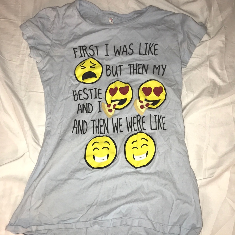 Alstyle emoji graphic tee/ kids
